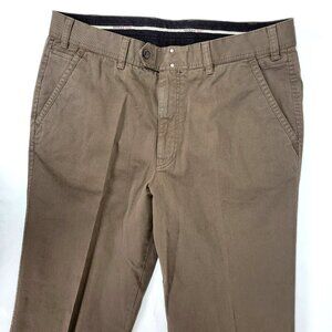 Riviera Red Brand Men's Brown Pants NEW unhemmed 97% Cotton 36x38 Waist 36 Stan